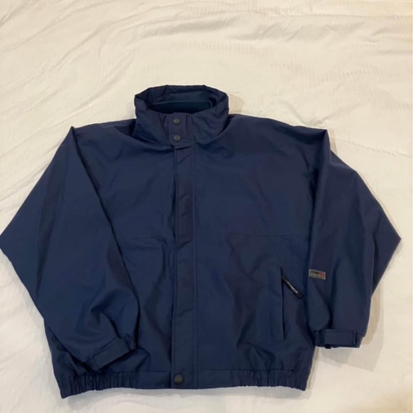 Storm Blue Windbreaker water and wind proof Jacket with High Collar - Picture 1 of 16
